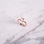 Rose Gold Ring Baguette Cut#1