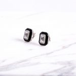 Monochrome Magic Stud Earring