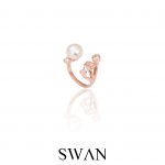 Solitaire Pearl Open Ring