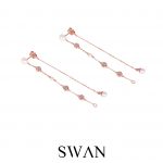 Mia Pearl Double Chain Earring