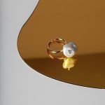 Baroque Pearl with Stone Ring