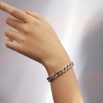 Pave Plain Chain Bracelet