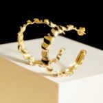 Tiger Hoop Earring
