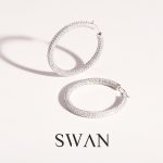 Pave Hoop Earring Large (32mm.)