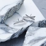 Luxuriate Long Cross Stud Earring