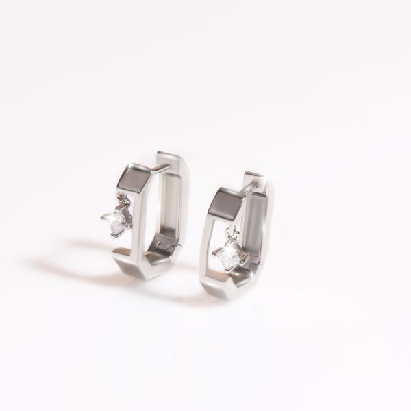 Huggie Hoop Dropping Princess Earring